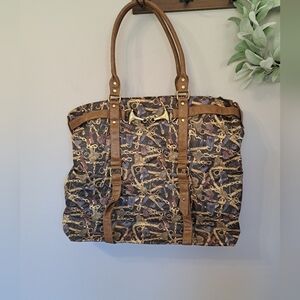 Designer Sydney Love EQUESTRIAN THEME Fabric Horse Tote